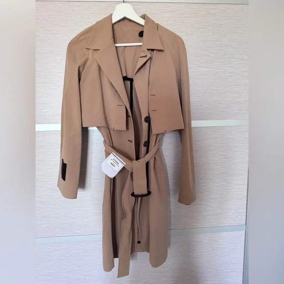 AVTANDIL 2 in 1 Trench Coat In Beige Sz. S - Picture 3 of 16